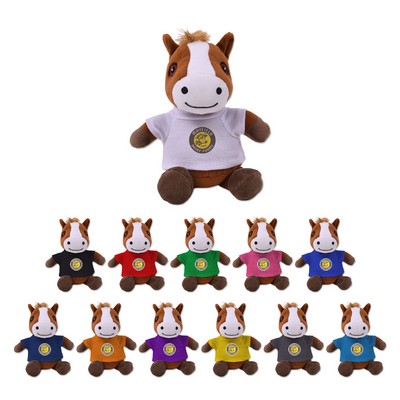 6" Eco Mini Me Henry Horse Plush