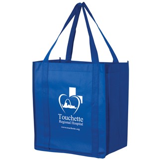 Recession Buster Non-Woven Grocery Tote Bag w/ Insert (12"x8"x13")